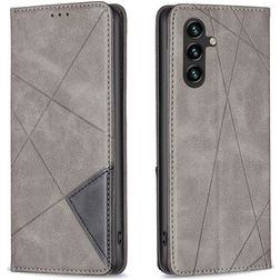 Mobigear Rhombus Slim Samsung Galaxy A56 Hülle Klapphülle - Grau