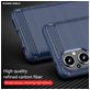 Mobigear Brushed Slim OPPO Reno 7 Lite Hülle Flexibles TPU Backcover - Blau
