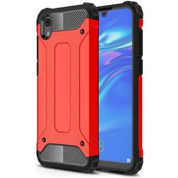 Mobigear Outdoor HONOR 8S Hülle Hardcase Backcover Stoßfest - Rot