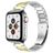 Mobigear Lissabon Edelstahl Apple Watch Armband Faltschließe - 42/41/40/38 mm - Gold / Silber
