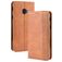 Mobigear Sensation Samsung Galaxy Xcover 4s Hülle Klapphülle Geldbörse - Cognac