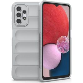 Mobigear Bumpy Samsung Galaxy A13 4G Hülle Flexibles TPU Backcover - Grau