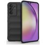Mobigear Bumpy Samsung Galaxy A56 Hülle Flexibles TPU Backcover - Schwarz