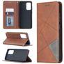 Mobigear Rhombus Slim Samsung Galaxy A52s 5G Hülle Klapphülle - Braun