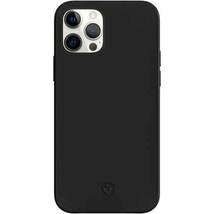 Valenta Snap Luxe iPhone 12 Pro Max Echtleder Backcover - Schwarz