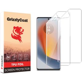 GrizzlyCoat Motorola Edge 50 Fusion Hydrogel TPU Displayschutz - Hüllenfreundlich (2er Pack)