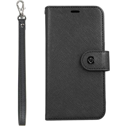 Valenta iPhone 11 Pro Max Hülle Klapphülle Geldbörse - Black Nuit