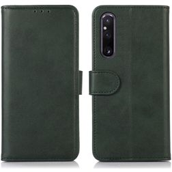 Mobigear Wallet Sony Xperia 1 V Hülle Klapphülle Geldbörse - Grün