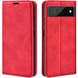 Mobigear Retro Slim Google Pixel 7 Hülle Klapphülle Geldbörse - Rot