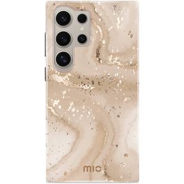 MIO Samsung Galaxy S24 Ultra MagSafe Hülle Hardcase Backcover - Gold Marble