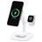 Mobigear MagStation Pro 3in1 MagSafe Ladestation für iPhone / AirPods & Apple Watch - Weiß