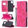 Mobigear Butterfly Samsung Galaxy A12 Hülle Klapphülle Geldbörse - Magenta