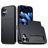 Mobigear Card iPhone 18 Hülle Hardcase Backcover Stoßfest mit Kartenhalter - Schwarz