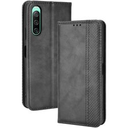 Mobigear Sensation Sony Xperia 10 IV Klapphülle Portemonnaie - Schwarz
