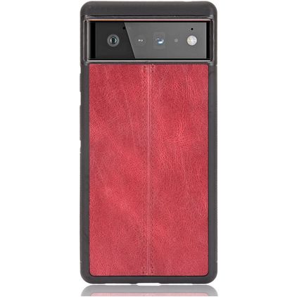 Mobigear Stitch Google Pixel 6 Pro Backcover - Rot