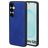 Mobiparts Classic Samsung Galaxy S25 MagSafe TPU / Kunstleder Backcover - Sapphire Blue