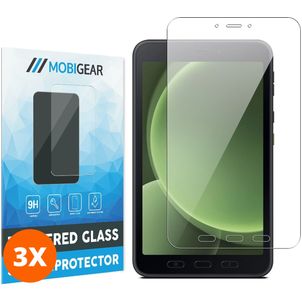Mobigear Samsung Galaxy Tab Active5 Panzerglas Gehärtetes Glas Displayschutz - Hüllenfreundlich (3er Pack)