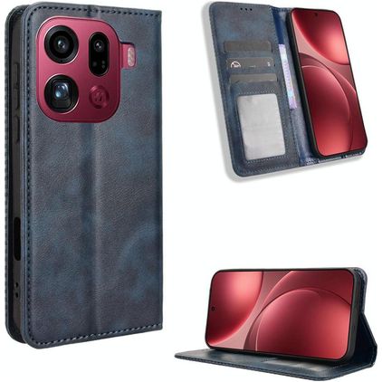 Mobigear Sensation OPPO Find X9 Pro Hülle Klapphülle Geldbörse - Blau