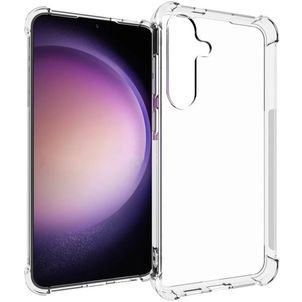 Mobigear Cushion Durchsichtig Samsung Galaxy S24 Plus Hülle Flexibles TPU Backcover Stoßfest - Transparent