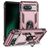 Mobigear Armor Ring Google Pixel 8a Hülle Hardcase Backcover Stoßfest mit Ringhalter - Roségold