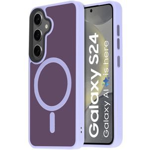 Mobiparts Hardcover Samsung Galaxy S24 MagSafe Hülle Hardcase Backcover - Satin Lila