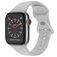 Mobigear Sport Dual Silikon Apple Watch Armband Drückerschließe - 49/46/45/44 mm - Grau