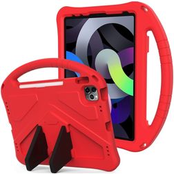 Mobigear AeroArmor iPad 11 (2025) Tablet Hülle für Kinder mit Tragegriff + Stifthalter - Rot