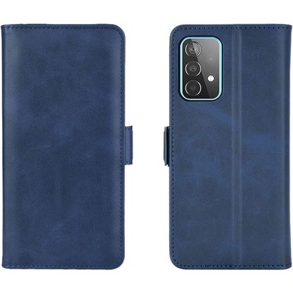 Mobigear Slim Magnet Samsung Galaxy A52s 5G Hülle Klapphülle Geldbörse - Dunkelblau