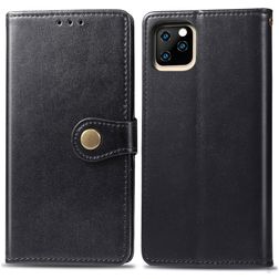 Mobigear Snap Button iPhone 11 Hülle Klapphülle Geldbörse - Schwarz
