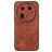 Mobigear Fabric OPPO Find X6 Hülle Hardcase Backcover - Braun