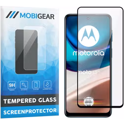 Mobigear Premium Motorola Moto G42 Panzerglas Gehärtetes Glas Displayschutz - Hüllenfreundlich - Schwarz