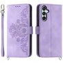 Mobigear Clover Samsung Galaxy M15 Hülle Klapphülle Geldbörse - Lila