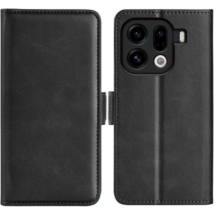 Mobigear Slim Magnet OPPO Find X9 Pro Hülle Klapphülle Geldbörse - Schwarz