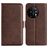 Mobigear Slim Magnet OnePlus 11 Klapphülle Portemonnaie - Braun