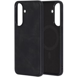 Mobiparts Classic Samsung Galaxy A57 MagSafe Hülle TPU,Kunstleder Backcover - Graphite Black