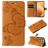 Mobigear Butterfly Xiaomi 14T Pro Klapphülle Portemonnaie - Cognac