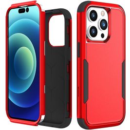 Mobigear Ultra Tough iPhone 15 Pro Max Hülle Hardcase Backcover Stoßfest - Rot