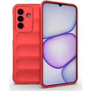 Mobigear Bumpy Samsung Galaxy A27 Hülle Flexibles TPU Backcover - Rot
