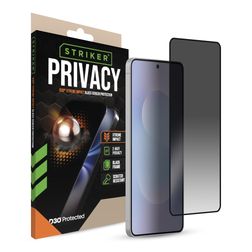 Striker Xtreme Impact Privacy Samsung Galaxy S25 Edge Panzerglas Displayschutz - Hüllenfreundlich - Schwarz