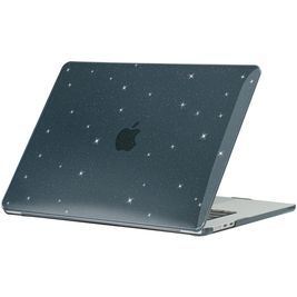 Mobigear Sparkle MacBook Air 15 Zoll (2023-2025) Hardcase Hülle MacBook Case - Schwarz - Model A2941 / A3114 / A3241