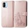 Mobigear Clover Xiaomi Redmi A1 4G Hülle Klapphülle Geldbörse - Roségold