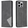 Mobigear Rhombus Slim iPhone 15 Pro Max Hülle Klapphülle - Schwarz