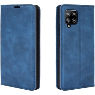 Mobigear Retro Slim Samsung Galaxy A42 Hülle Klapphülle Geldbörse - Blau