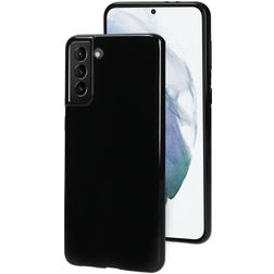 Mobiparts Classic Samsung Galaxy S21 Plus Hülle Flexibles TPU Backcover - Schwarz