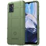 Mobigear Rugged Shield Motorola Moto E22i Hülle Flexibles TPU Backcover Stoßfest - Grün