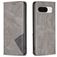 Mobigear Rhombus Slim Google Pixel 8 Klapphülle - Grau