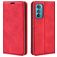 Mobigear Retro Slim Motorola Edge 30 Hülle Klapphülle Geldbörse - Rot