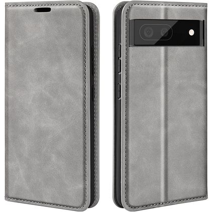 Mobigear Retro Slim Google Pixel 7 Klapphülle Portemonnaie - Grau