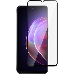 Mobigear Premium Vivo V21 Panzerglas Gehärtetes Glas Displayschutz - Hüllenfreundlich - Schwarz