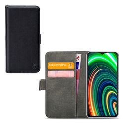 Mobilize Classic Gelly Wallet Realme C25Y Hülle Klapphülle Geldbörse - Schwarz